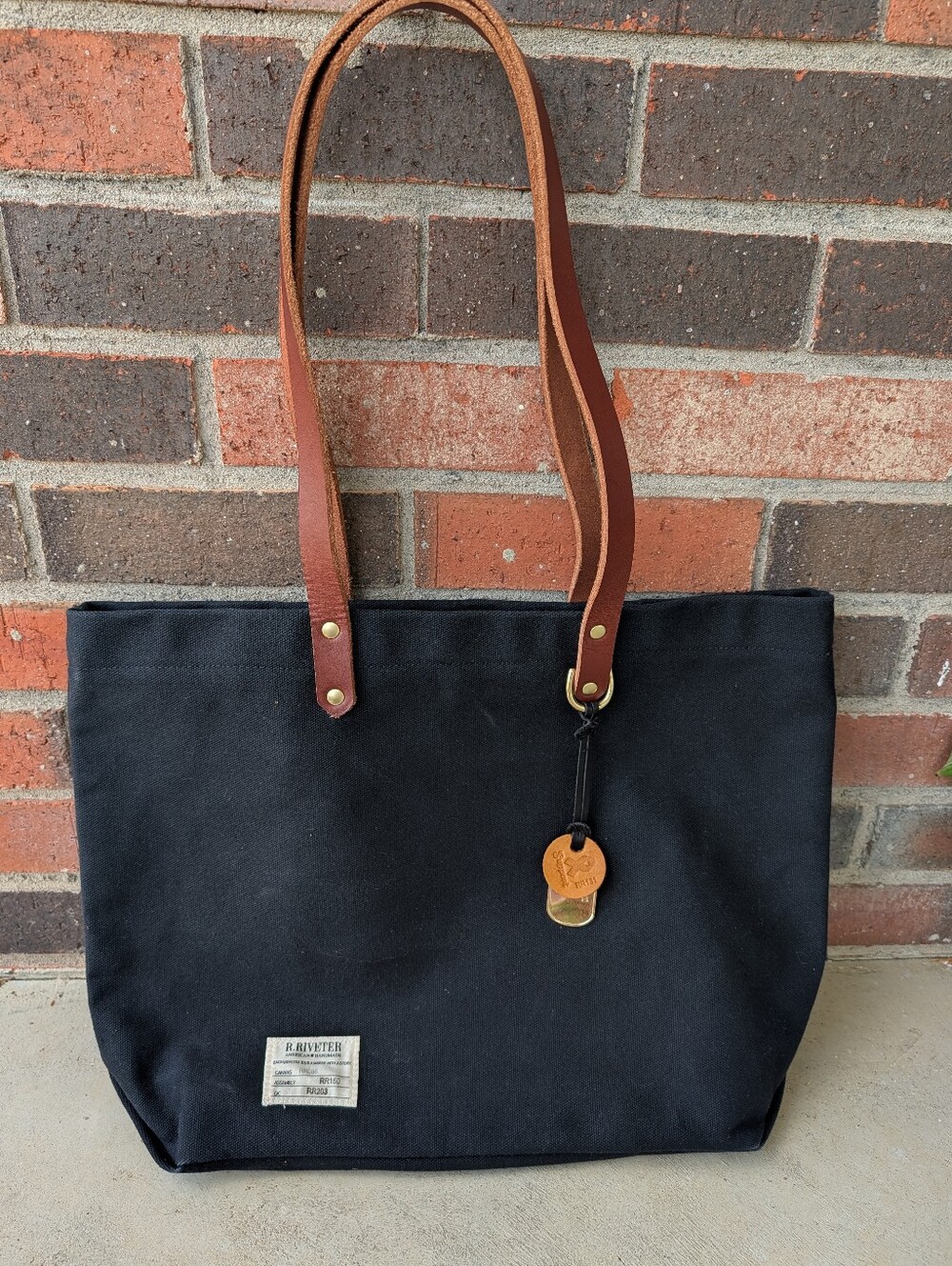 🖤EUC R. Riveter American Handmade Canvas RR086 East/West Shoulder Tote Bag